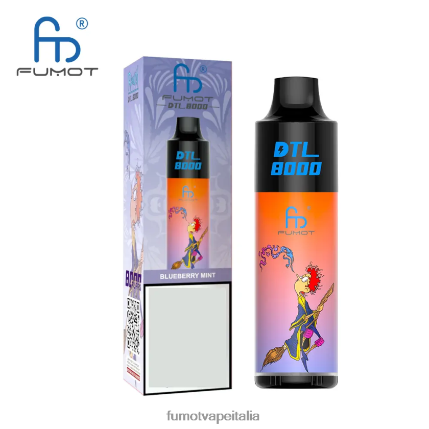 Fumot Discount Code | Fumot DTL Penna vaporizzatore usa e getta 8000 - 16 ml (1 pezzo) menta ribes nero 8ZZ6L2414