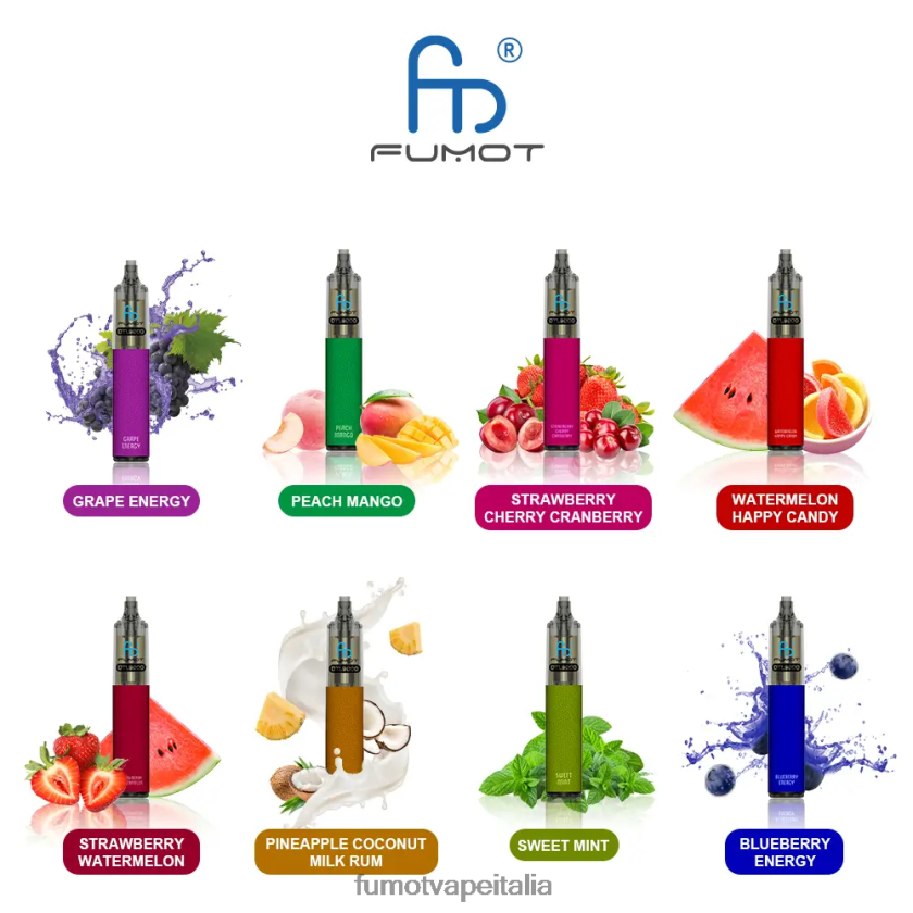 Fumot Discount Code | Fumot DTL penna vaporizzatore usa e getta 9000- 18ml (1 pezzo) Caramella felice all'anguria 8ZZ6L2374