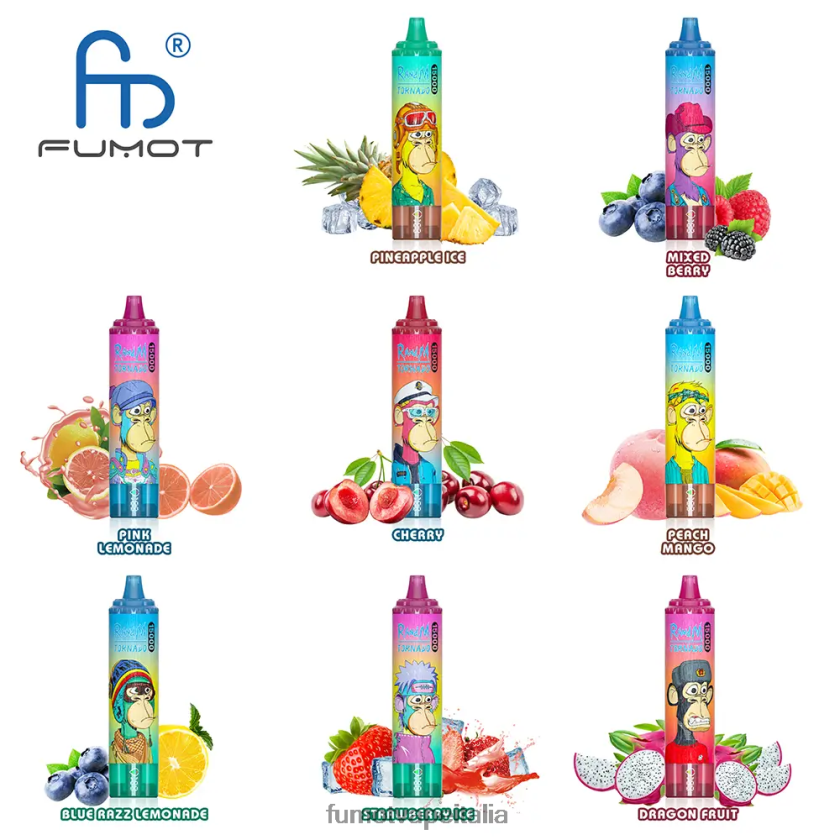 Fumot Discount Code | Fumot Tornado 15000 vaporizzatori usa e getta - 25 ml (1 pezzo) kiwi fragola 8ZZ6L2184