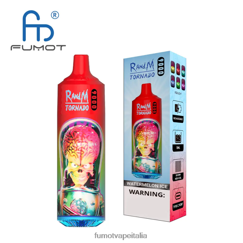 Fumot Discount Code | Fumot Tornado Penna vaporizzatore usa e getta da 18 ml 9000 (1 pezzo) ghiaccio d'uva 8ZZ6L234