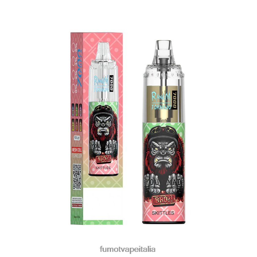 Fumot Vape Italia | Fumot Tornado Penna vaporizzatore usa e getta da 14 ml (1 pezzo) 7000 kiwi fragola 8ZZ6L2102