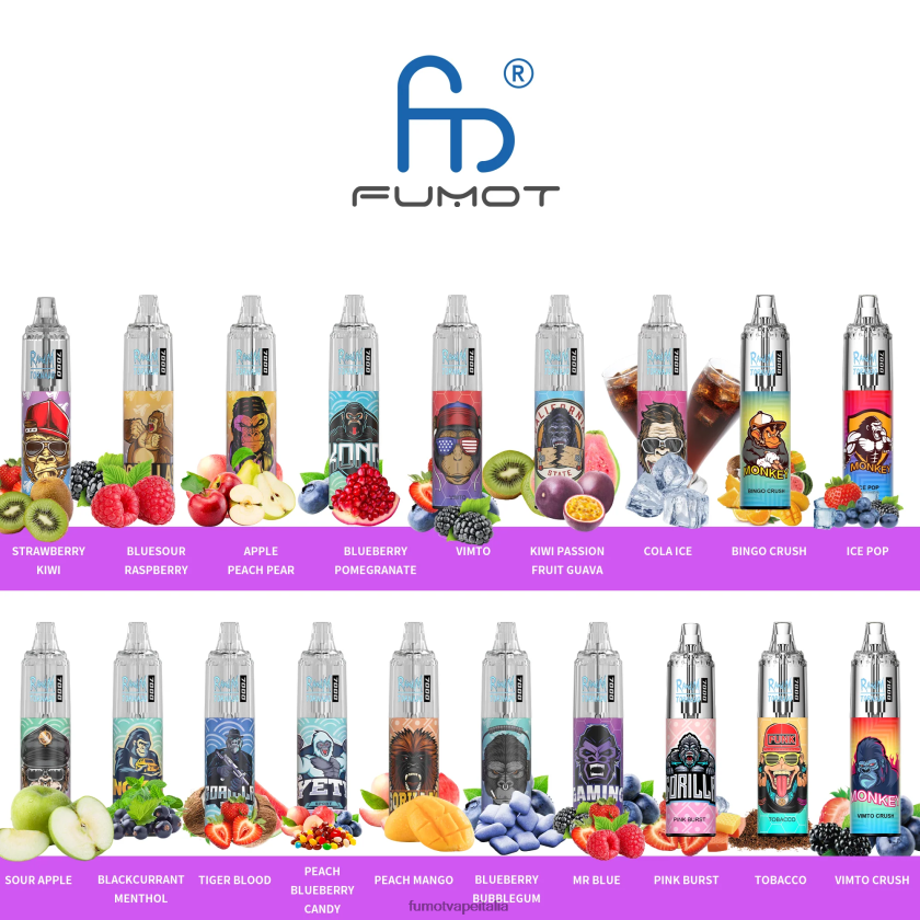 Fumot Vape Shop | Fumot Tornado Penna vaporizzatore usa e getta 0% 7000 da 14 ml (1 pezzo) rum pina colada 8ZZ6L2529