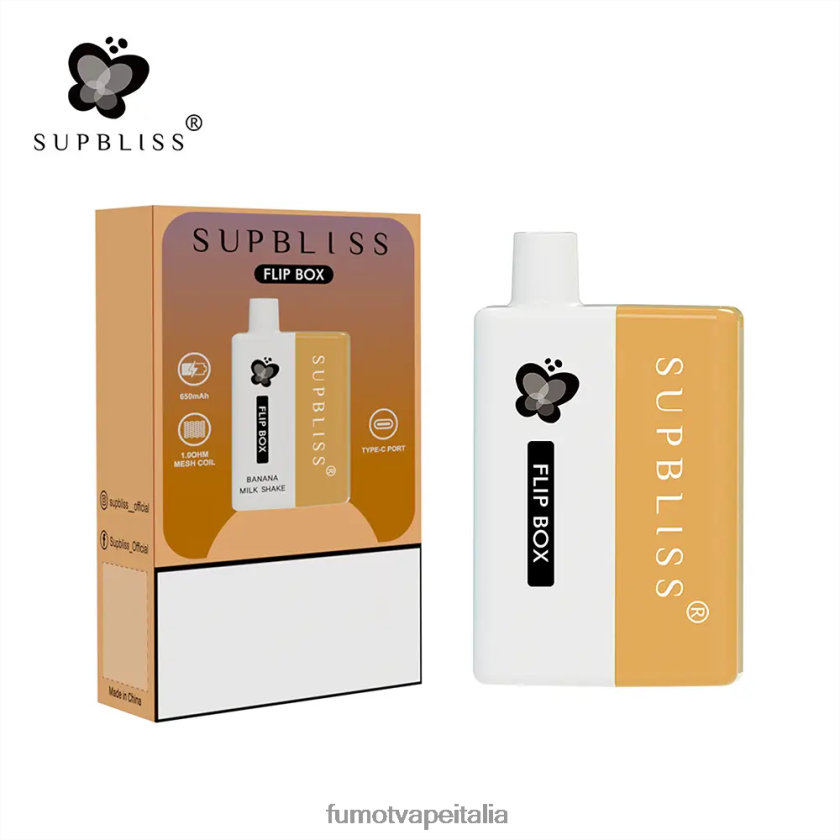 Fumot Vape Italia | Fumot Supbliss Flip kit vaporizzatore sostituibile box 6000 - 10ml (1 pezzo) lampone mirtillo 8ZZ6L2332