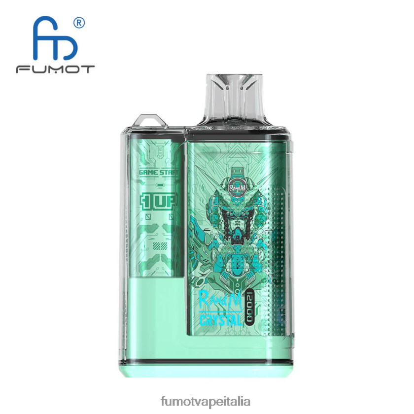 Fumot Discount Code | Fumot Crystal 1 pezzo - 12000 scatola di vaporizzatori usa e getta da 20 ml menta fresca 8ZZ6L2264