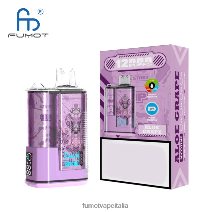 Fumot Discount Code | Fumot Crystal Scatola di vaporizzazione usa e getta da 20 ml 12000 (1 pezzo) ghiaccio triplo ai frutti di bosco 8ZZ6L2284