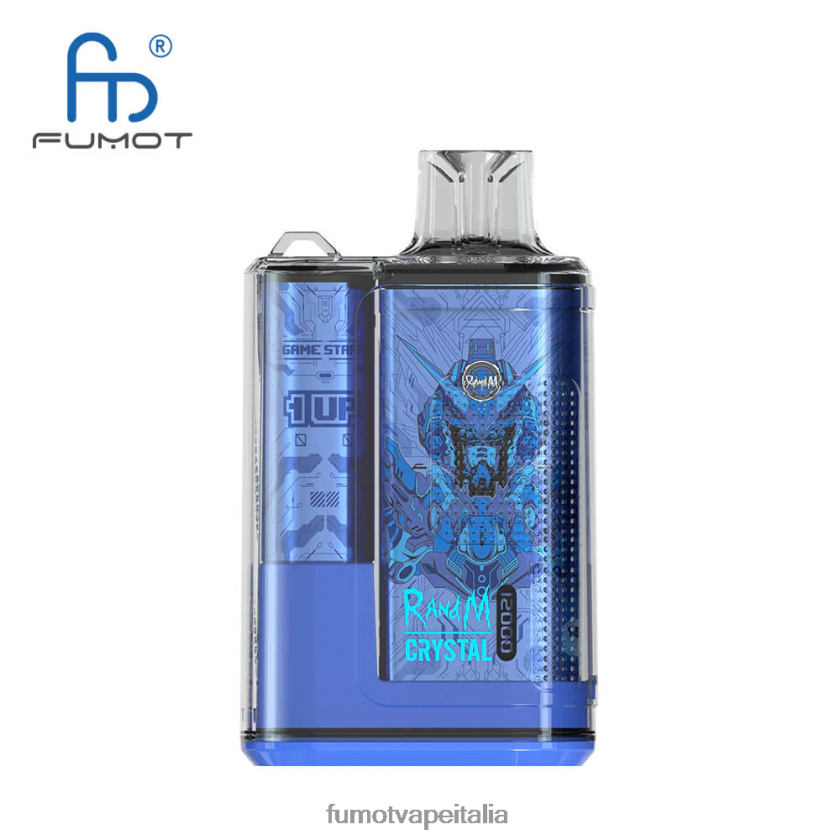 Fumot Vape Italia | Fumot Crystal Scatola di vaporizzatori usa e getta 12000 - 20 ml (1 pezzo) lampone bluesour 8ZZ6L2262