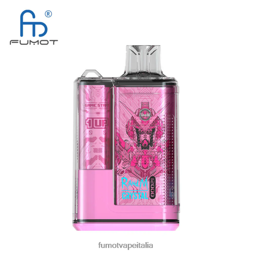 Fumot Vape Sale | Fumot Crystal Scatola di vaporizzazione usa e getta da 20 ml 12000 (1 pezzo) anguria al lampone 8ZZ6L2277