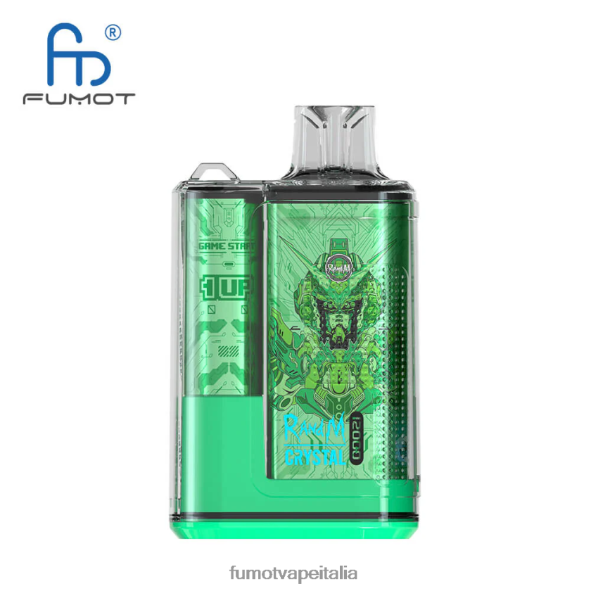 Fumot Vape Shop | Fumot Crystal 1 pezzo - 12000 scatola di vaporizzatori usa e getta da 20 ml kiwi frutto della passione guava 8ZZ6L2269