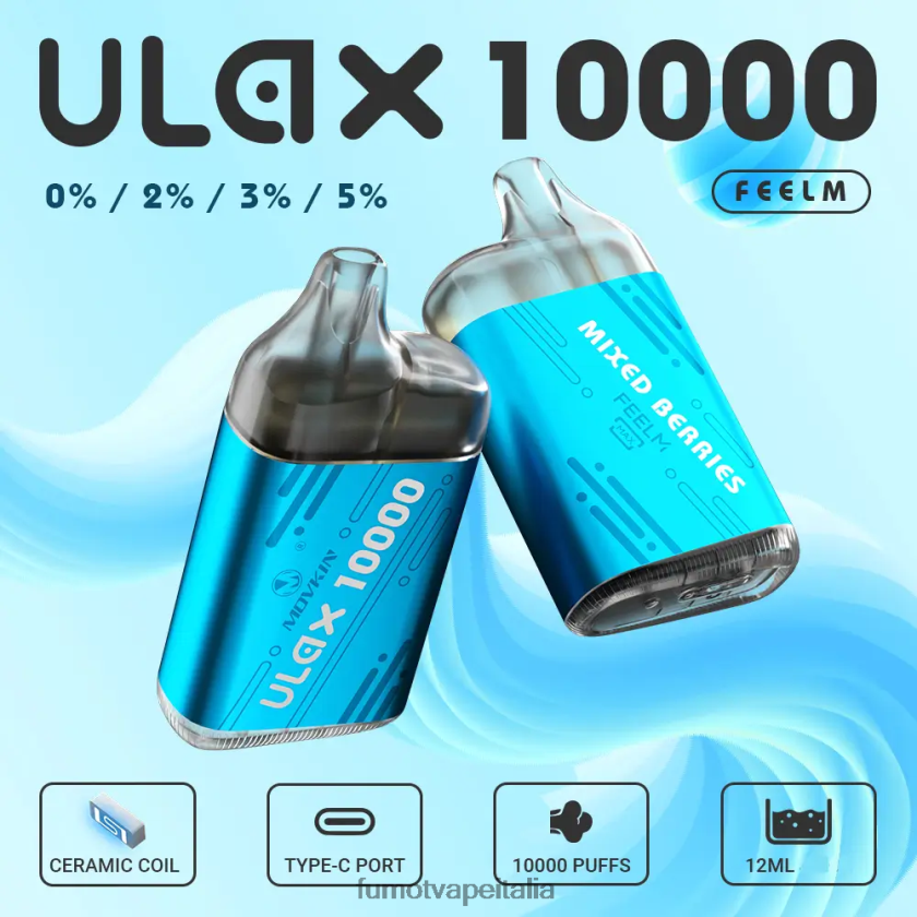 Fumot Vape Italia | Fumot Movkin Ulax 10000 capsule di vaporizzazione usa e getta - 12 ml (1 pezzo) mango alla pesca 8ZZ6L2312