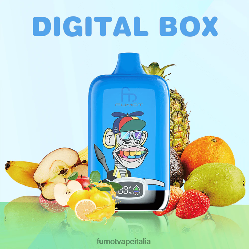 Fumot Italia | Fumot Digital Box Pod vaporizzatore usa e getta 12000 - 20 ml (1 pezzo) ghiaccio all'ananas 8ZZ6L2141