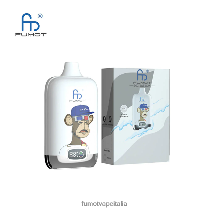 Fumot Tech | Fumot Digital Box Pod vaporizzatore usa e getta 12000 - 20 ml (1 pezzo) limonata blu razz 8ZZ6L2116