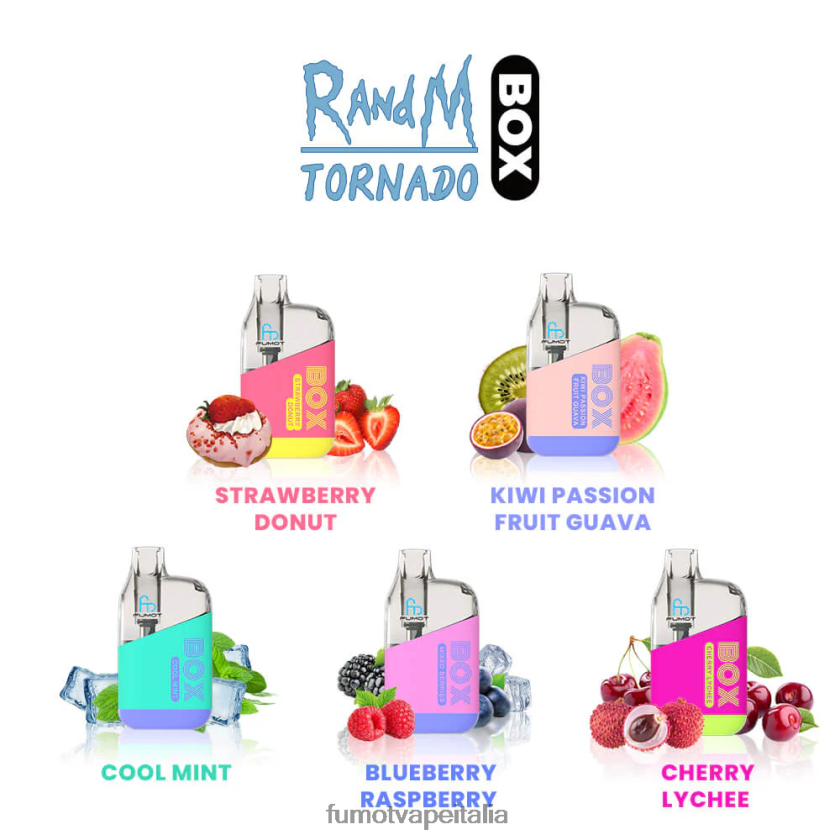 Fumot Price | Fumot Tornado Scatola da 10000 capsule vape usa e getta - 20 ml (1 pezzo) ghiaccio alla fragola 8ZZ6L2360