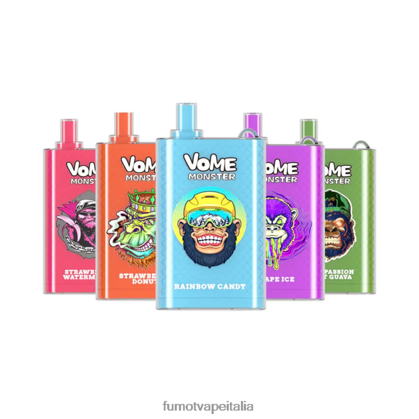 Fumot Vape Online Shop | Fumot Vome Monster Dispositivo Vape Pod monouso da 10000 - 20 ml (1 pezzo) caramelle arcobaleno 8ZZ6L2435