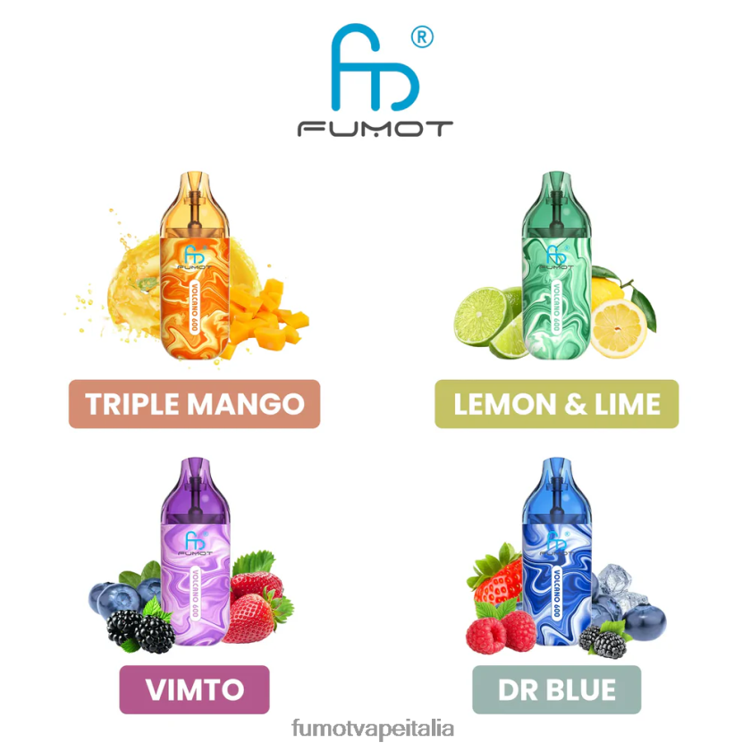 Fumot Price | Fumot Volcano Vaporizzatore monouso conforme a 600 tpd - 2 ml (set da 3 pezzi) anguria alla fragola 8ZZ6L2300