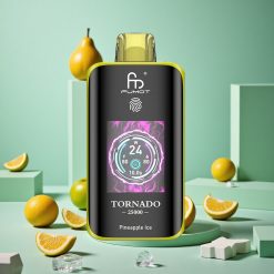 Ananas Ghiaccio Fumot Tornado 25000 Puffs wholesale Italia con Batteria Ricaricabile 700mAh e Schermo HD