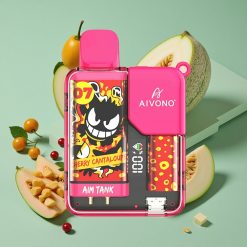 Ciliegia Melone Aivono AIM-TANK 9500 Tirate 18ml Capacità E-liquid wholesale Italia LCD Display