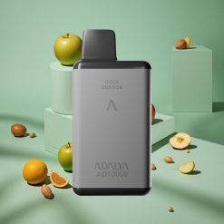 Due Mele ADALYA AD 10000 Puffs 14 ml wholesale Italia Tubo in alluminio grigio spazio