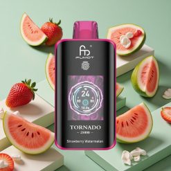 Fragola Anguria Fumot Tornado 25000 Puffs wholesale Italia con Schermo HD e Batteria Ricaricabile 700mAh