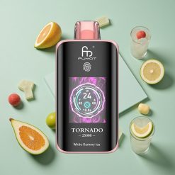 Gommosa Bianca Ice Fumot Tornado 25000 Puffs wholesale Italia Batteria Ricaricabile 700mAh Tipo-C