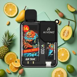 Mango Tropicale Aivono AIM-TANK 9500 Puffs wholesale Italia 18ml E-liquid 650mAh Battery