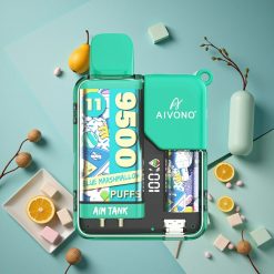 Marshmallow Blu Aivono AIM-TANK 9500 Puffs 18ml Capacità E-liquid wholesale Italia LCD Display