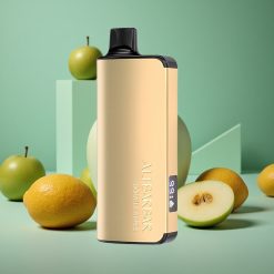 Mela Doppia Alibarbar Ingot 9000 Puffs wholesale Italia 22ml Capacità E-liquid LED Display