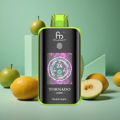 Mela Doppia Fumot Tornado 25000 Puffs wholesale Italia con Schermo HD e 20ml E-liquid Pre-riempito