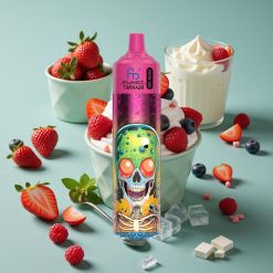 Mirtillo Fragola Lampone Gelato Fumot RandM Tornado 30000 Puffs wholesale Italia 30mL Ricaricabile Display LED