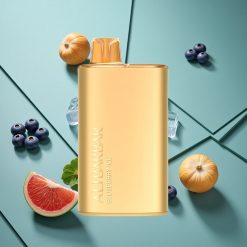 Mirtillo Ghiaccio Alibarbar Rich 8000 Puffs Grosso Italia 20ml Capacità di E-Liquido