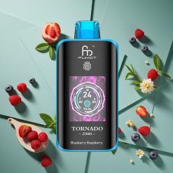 Mirtillo Lampone Fumot Tornado 25000 Puffs wholesale Italia con Schermo HD e Batteria Ricaricabile 700mAh