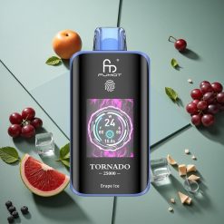 Uva Ghiacciata Fumot Tornado 25000 Puffs wholesale Italia con Batteria Ricaricabile 700mAh e Schermo HD