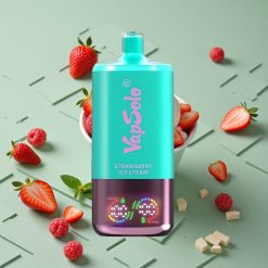 Fragola Crema Gelata VapSolo Triple 30000 Puffs 40ml E-Liquido wholesale Italia 3 Serbatoi Type-C