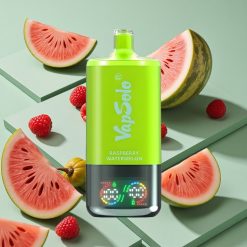 Lampone Anguria VapSolo Triple 30000 Puffs wholesale Italia Serbatoio Olio 3, Porta di Ricarica Type-C