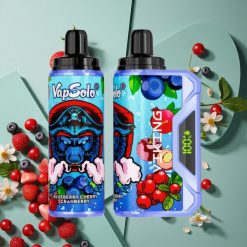 Mirtillo Ciliegia Mirtillo Rosso VapSolo VIKING 12000 Puffs wholesale Italia Display LED Porta Type-C