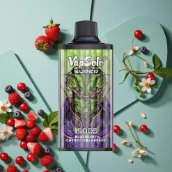 Mirtillo Ciliegia Mirtillo Rosso Vapsolo Super 15000 Puffs wholesale Italia 40ml E-Liquido 850mah Mesh Coil