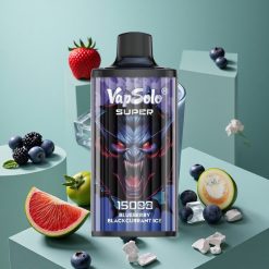 Mirtillo Nero Ghiaccio Vapsolo Super 15000 Puffs wholesale Italia Batteria 850mah Mesh Coil