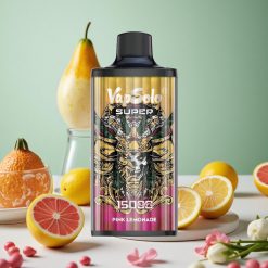 Rosa Limonata Super Vapsolo Super 15000 Puffs Sigaretta Elettronica 40ml wholesale Italia Tipo-C 850mah Mesh Coil